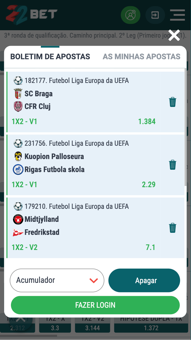 22Bet Portugal
