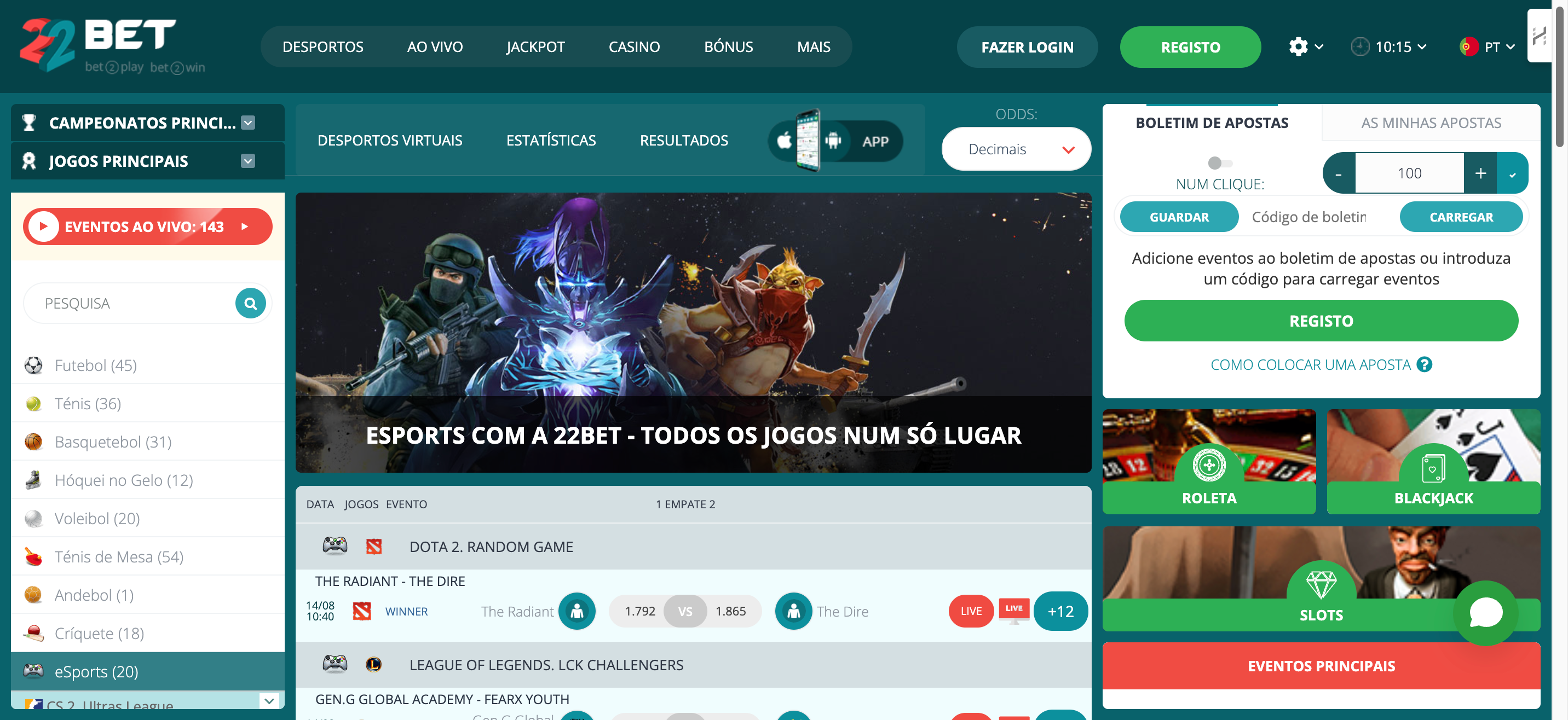 22Bet Portugal
