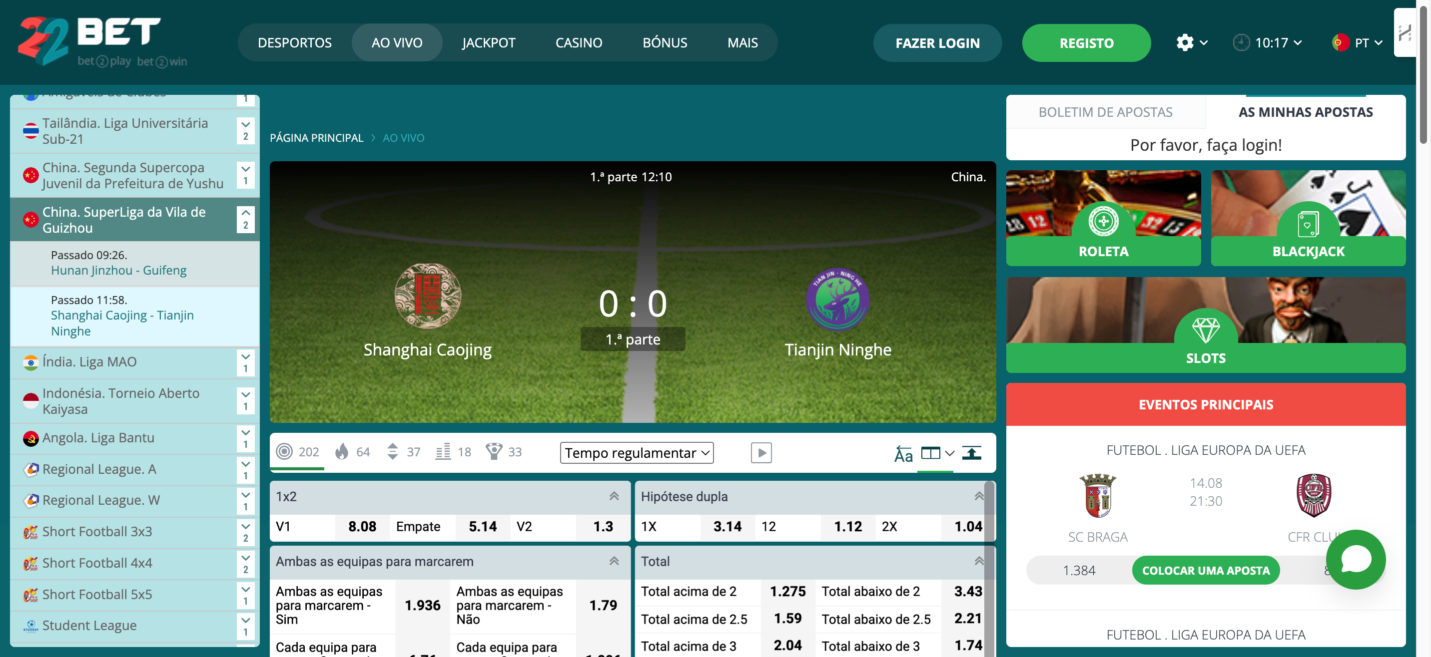 22Bet Portugal