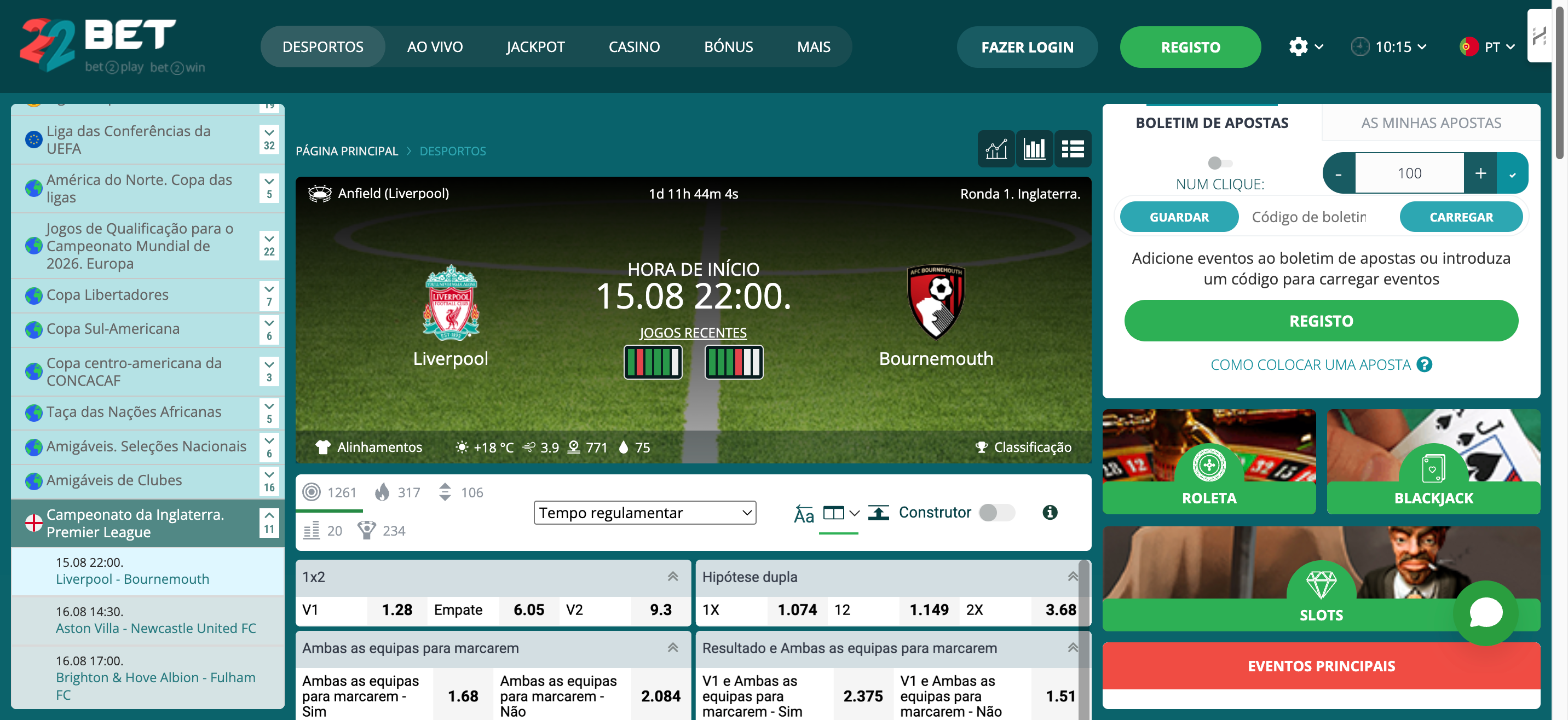 22Bet Portugal