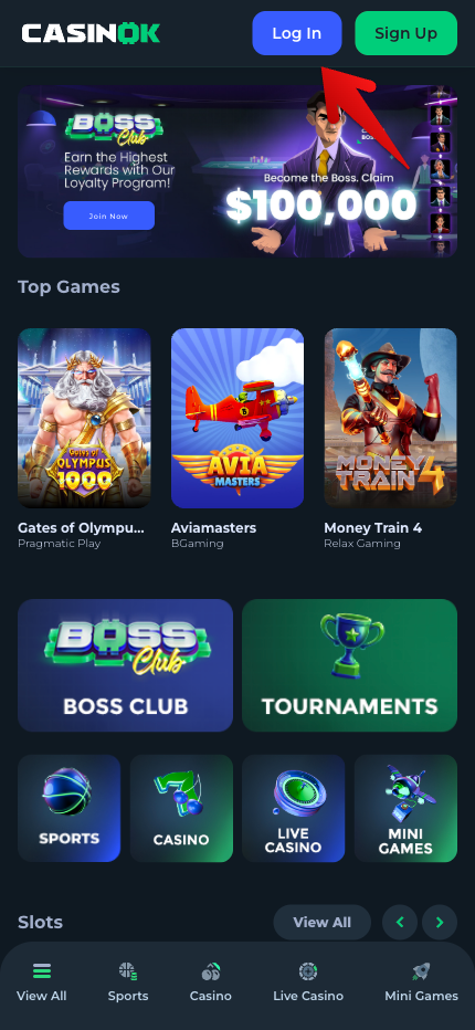 Casinok Log In Mobile
