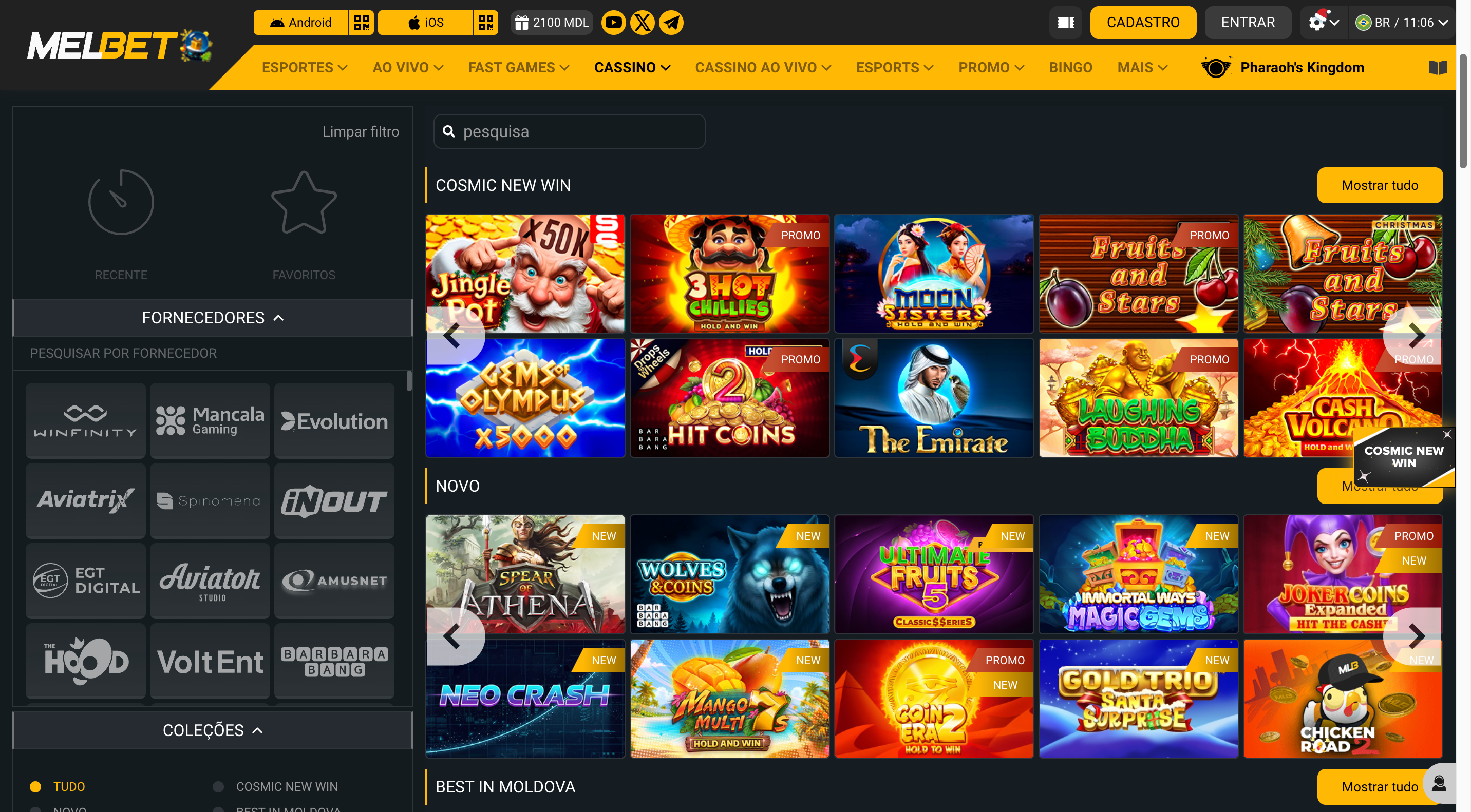 Melbet Brasil Casino