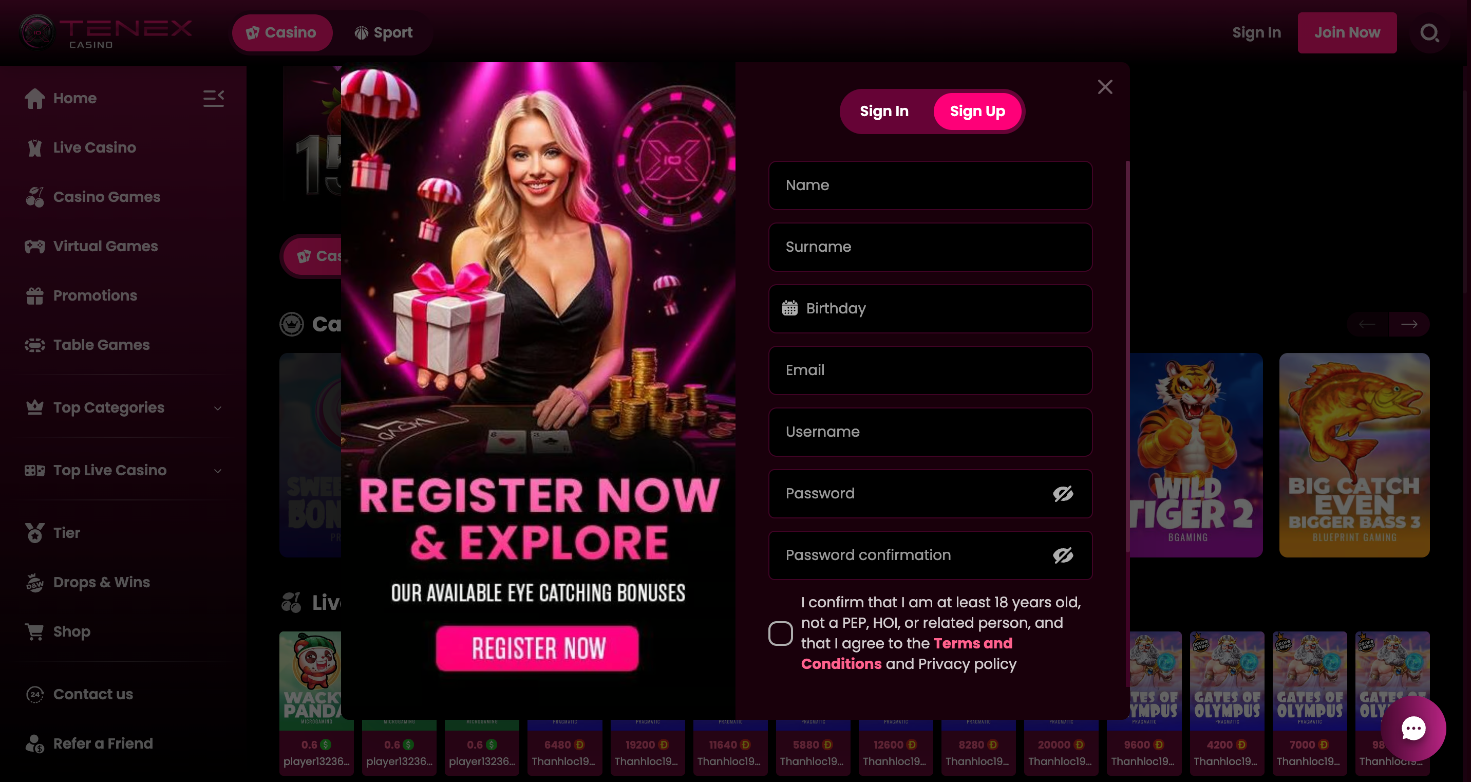 Tenex Casino