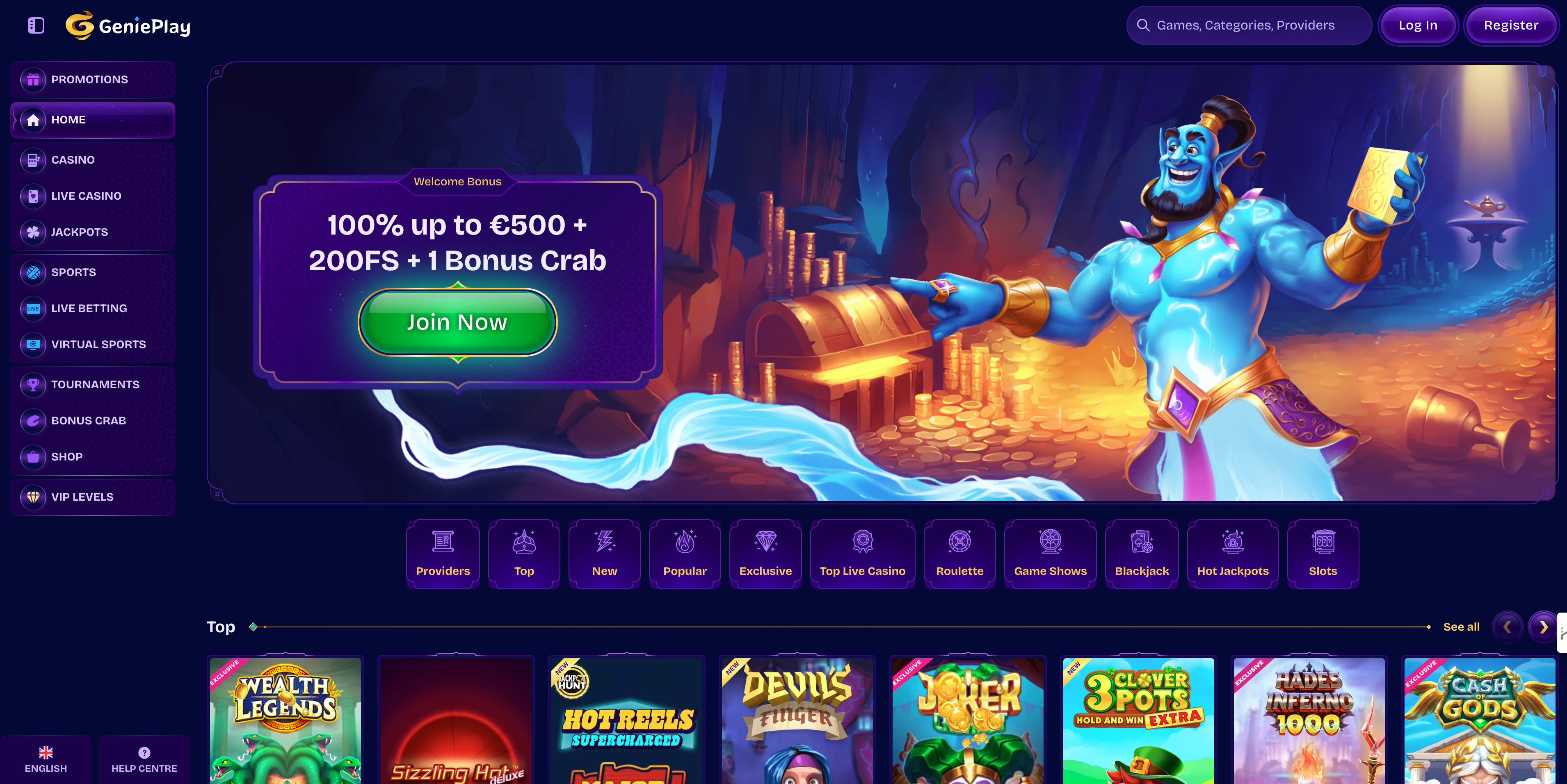 genieplay website