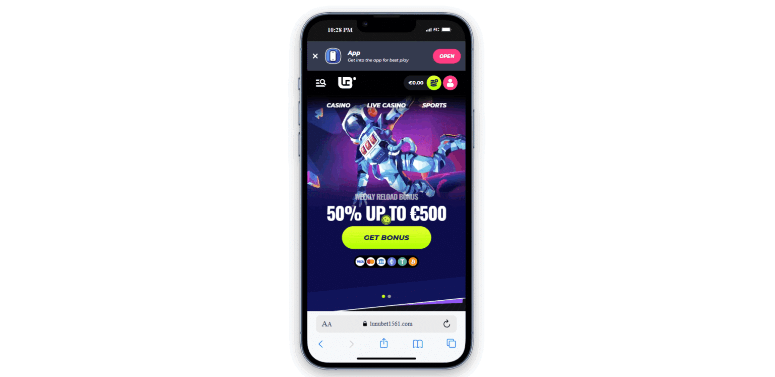 Lunubet mobile