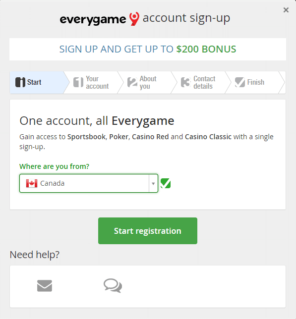 Page d'inscription d'Everygame TIPS.GG