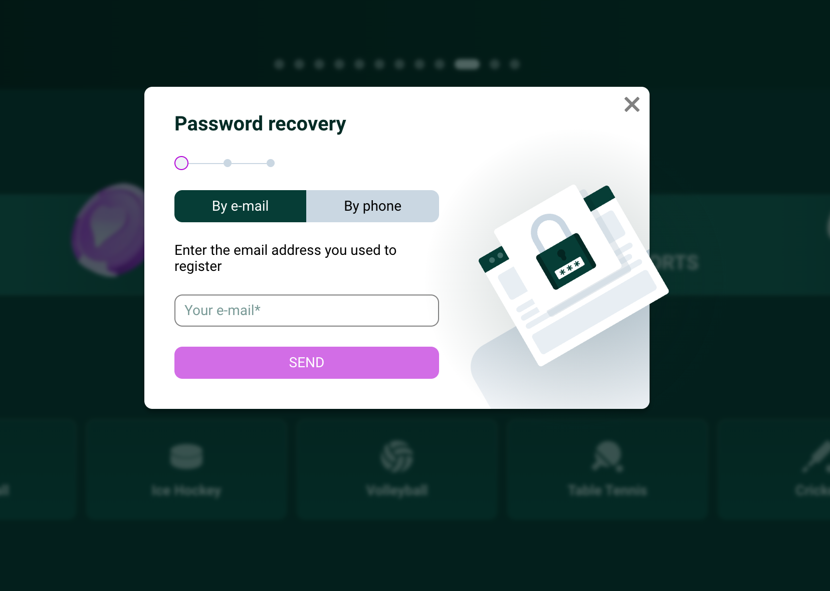 spinbetter pass recovery window