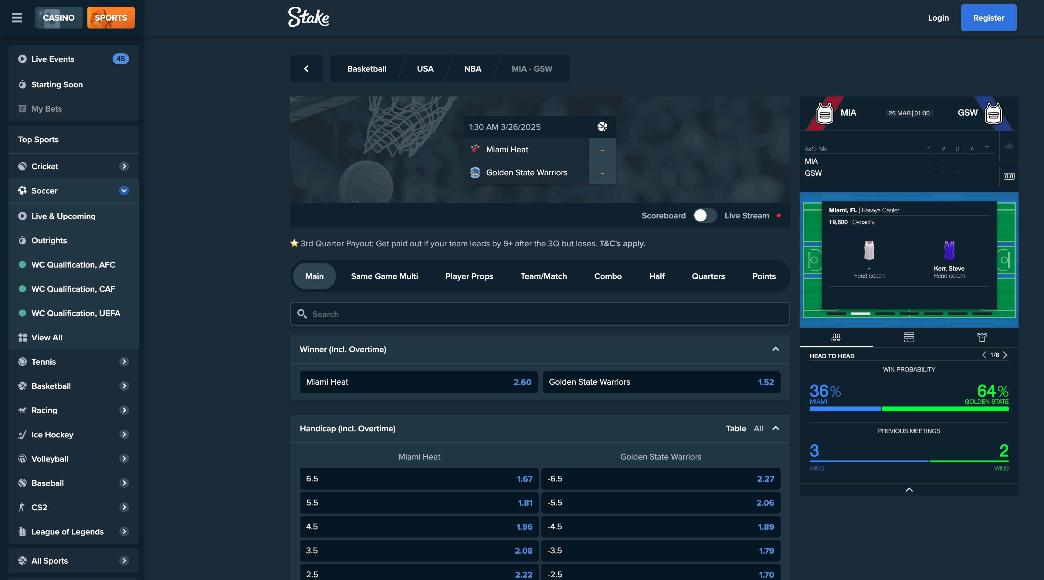 stake website