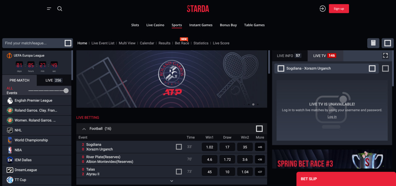 Starda website