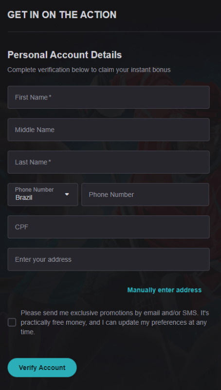 Unikrn registration and authorization