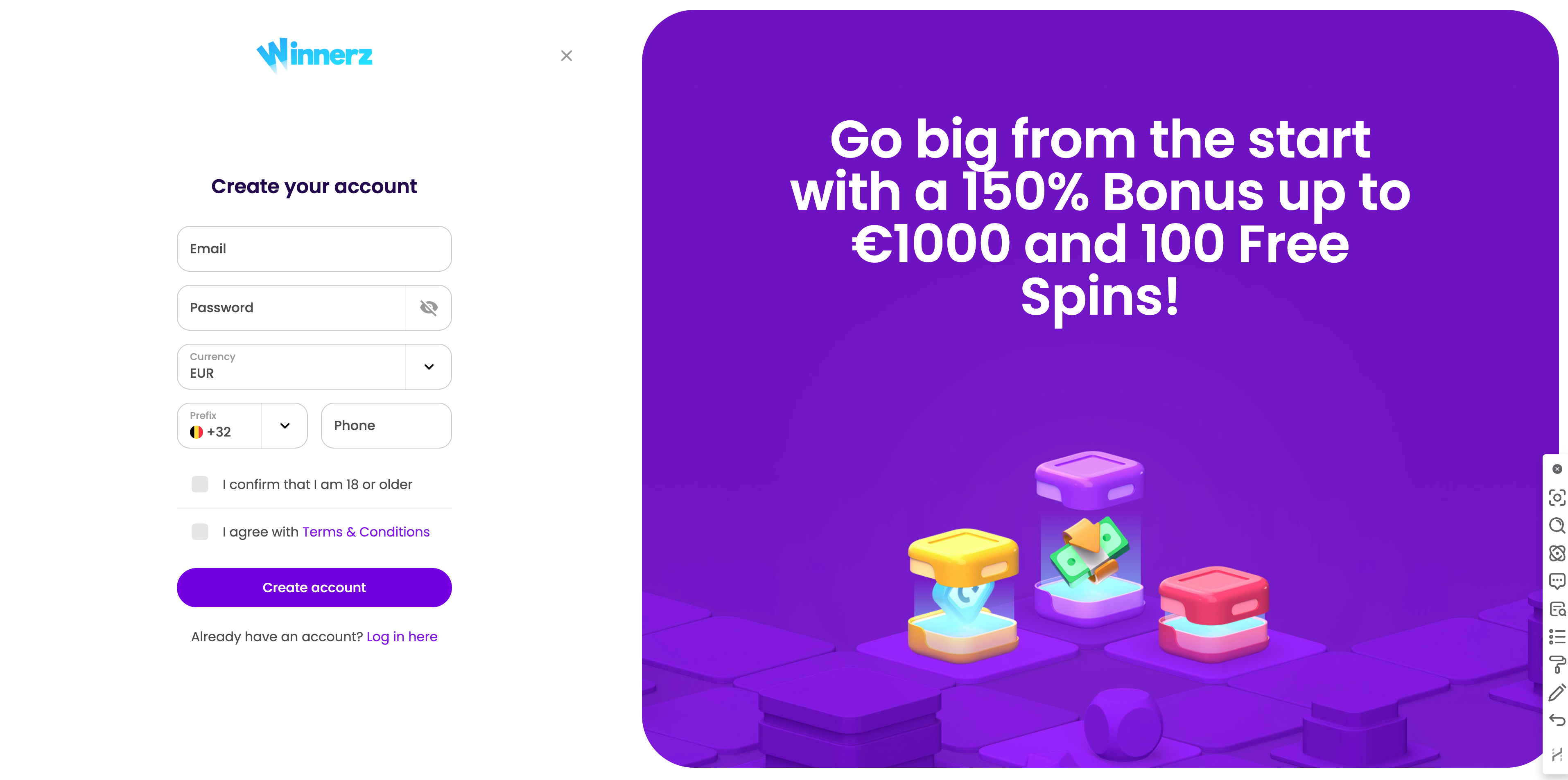 winnerz website
