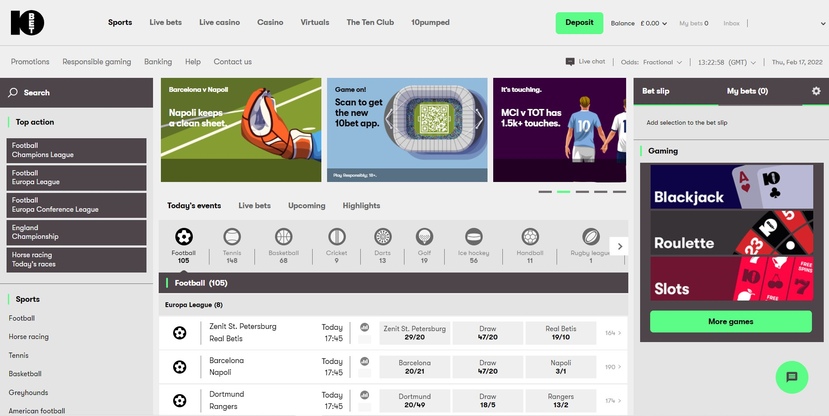 10bet website
