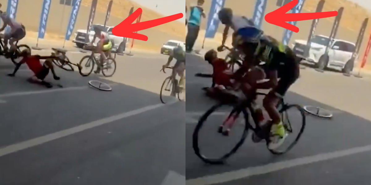 Cyclist's Premature Celebration Ends in Chaos at Iraqi Championships