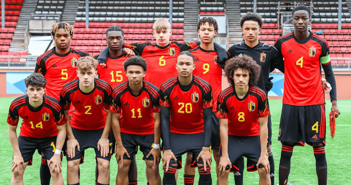 Belgium-U17. Source: Official Facebook. Edited photo