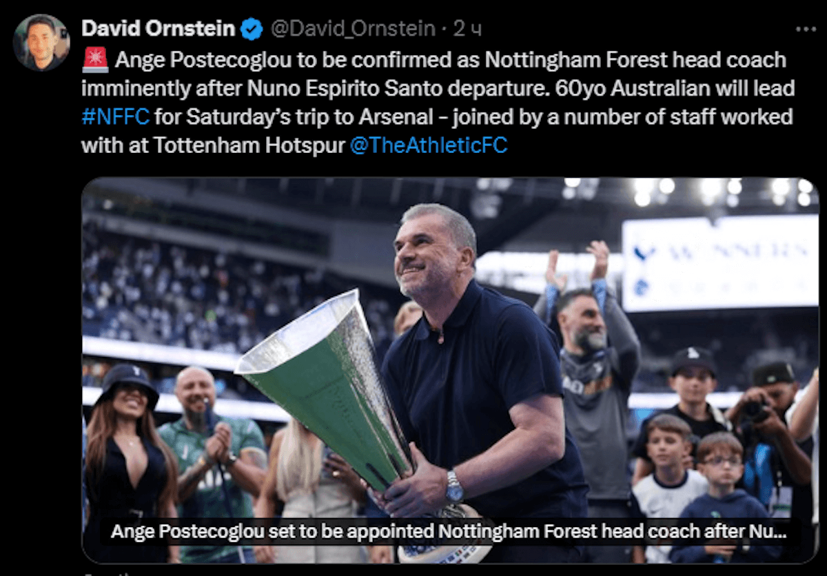 David Ornstein Twitter