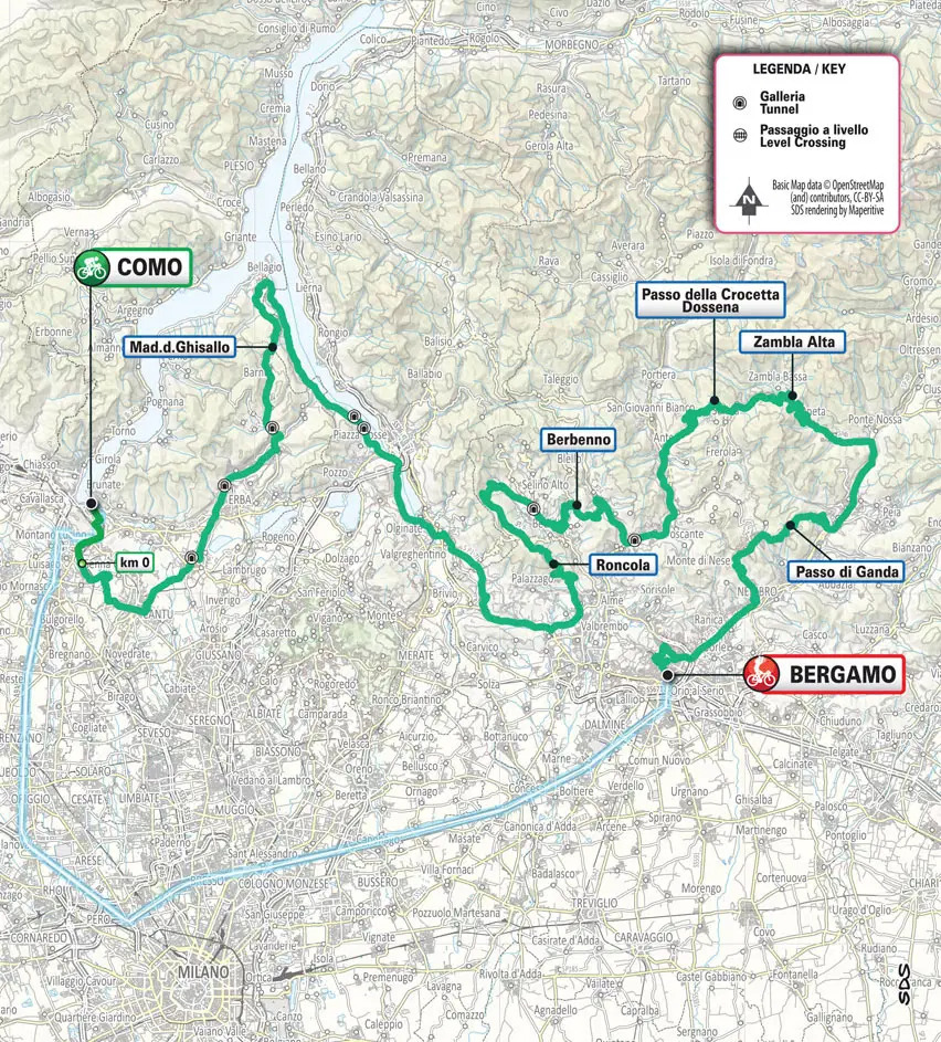 Lombardia 2025 Route