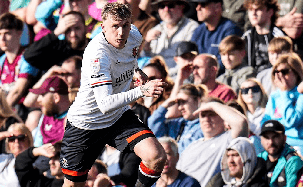 Luton Town. Source: Official X/Twitter. Edited photo