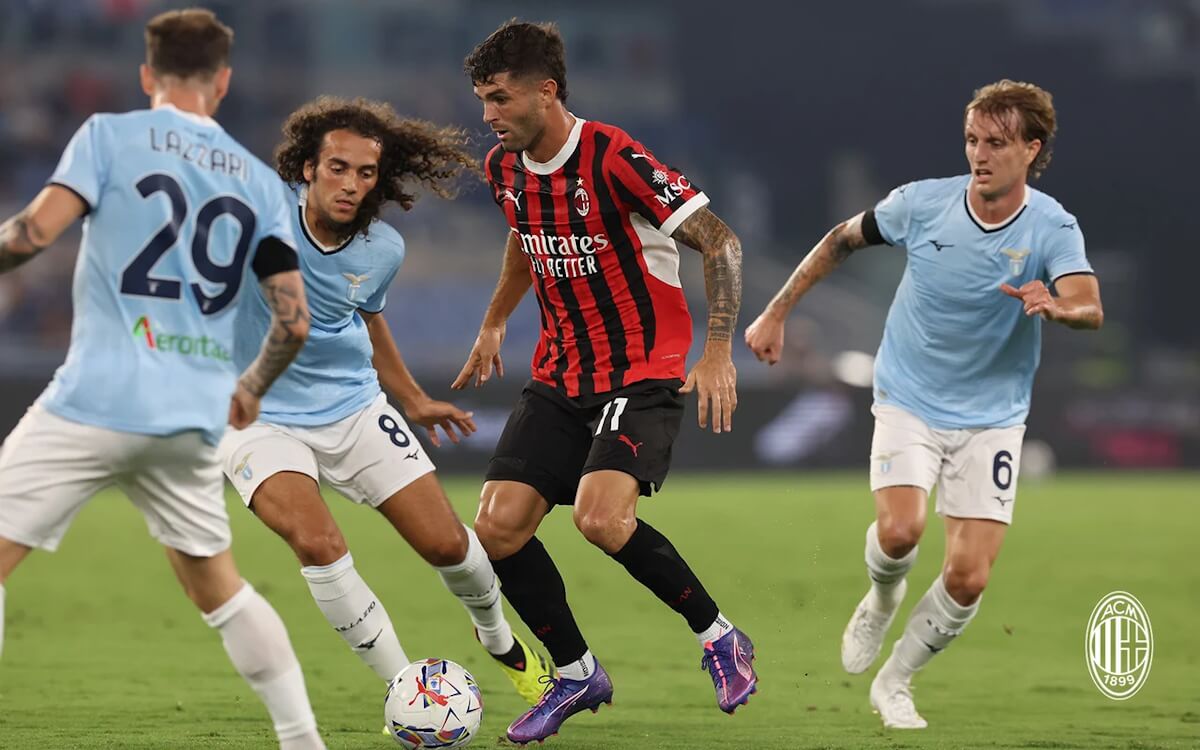 Lazio against Milan. Source: Official Website