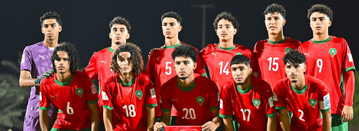 Morocco U17. Source: Official X/Twitter. Edited photo