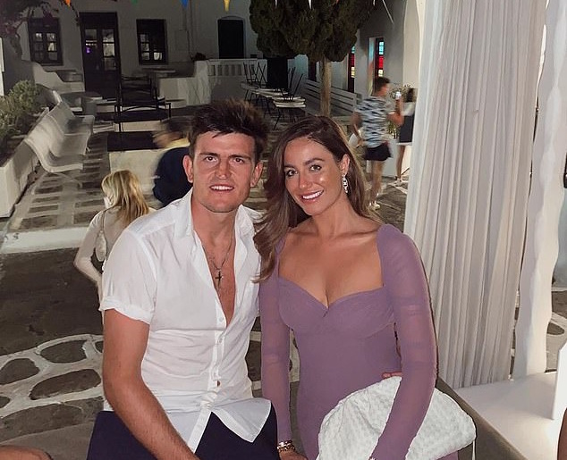 Maguire and his fiancee. Source: Official Instagram