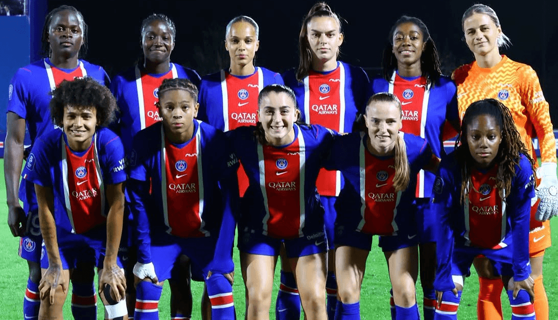 Paris Saint Germain (w). Source: Official Facebook. Edited photo