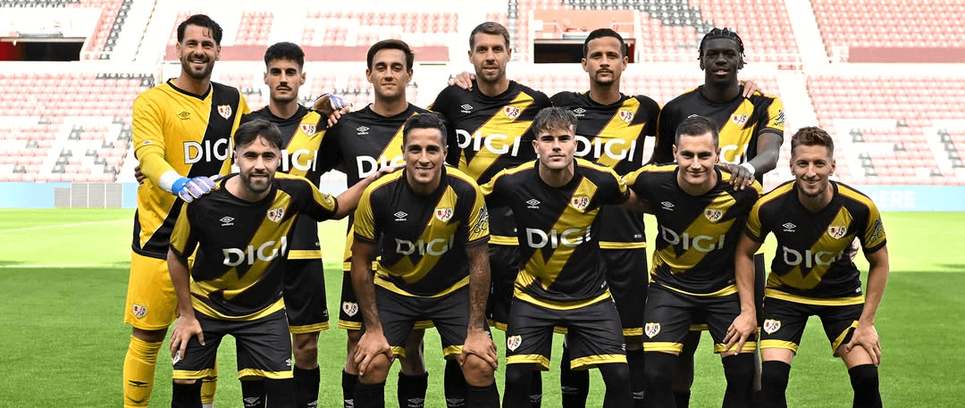 Rayo Vallecano. Source: Official Instagram. Edited photo