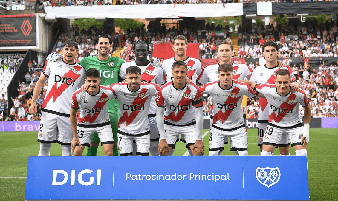 Rayo Vallecano. Source: Official Facebook. Edited photo