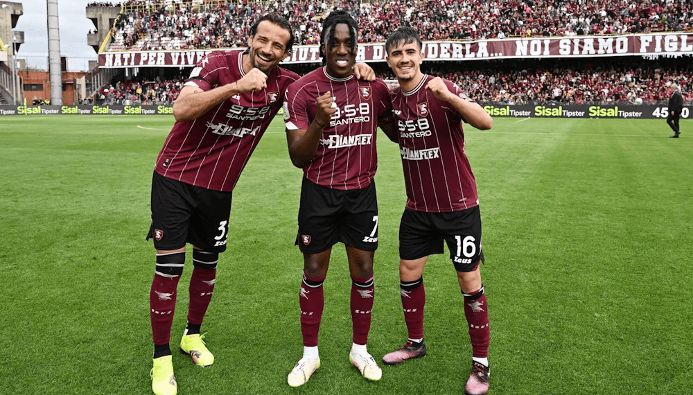 Salernitana. Source: Official Website