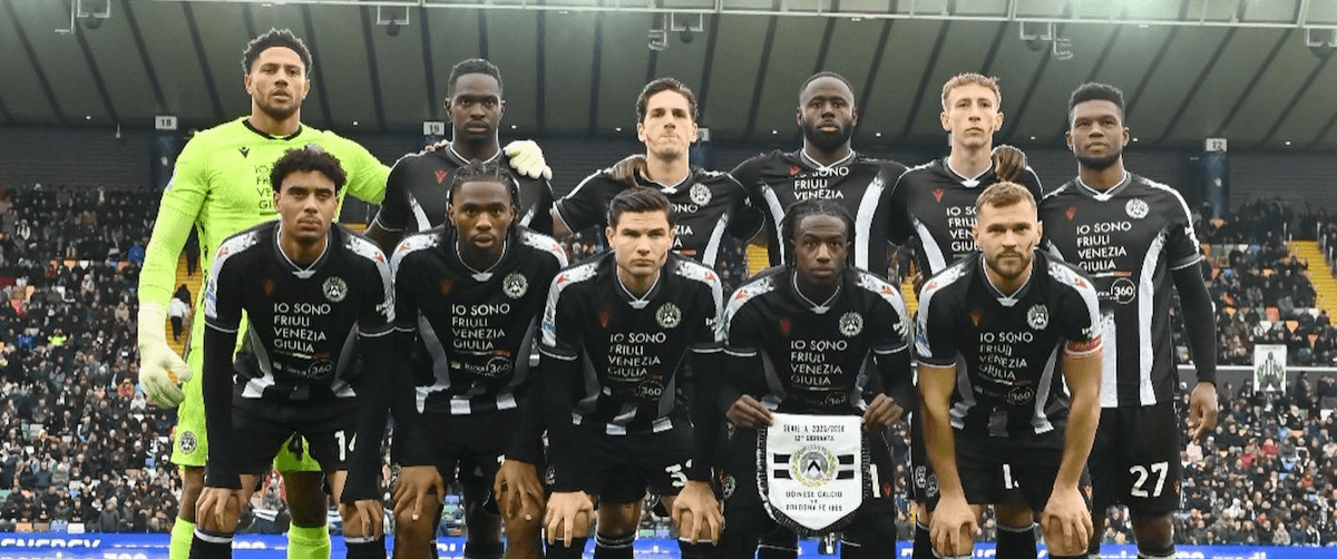 Udinese. Source: Official Facebook. Edited photo