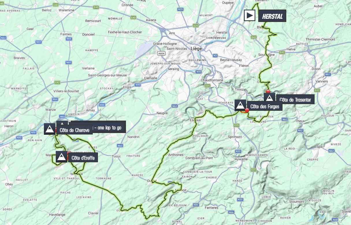 la-fleche-wallonne-2026 route