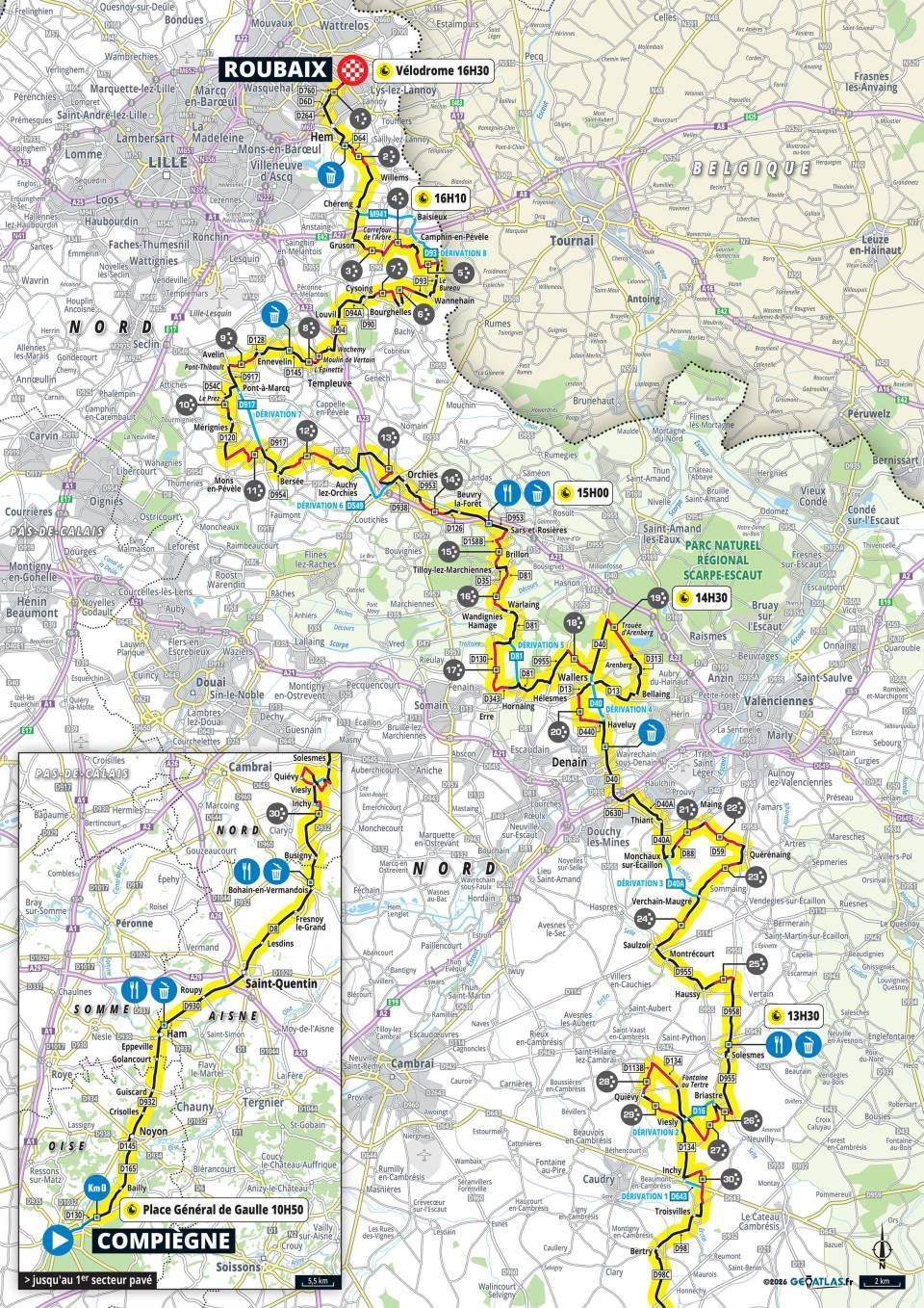 Paris-Roubaix Route 2026