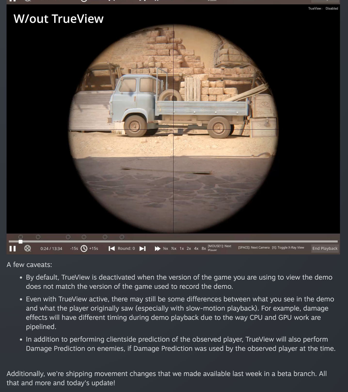 Steam on TrueVeiw