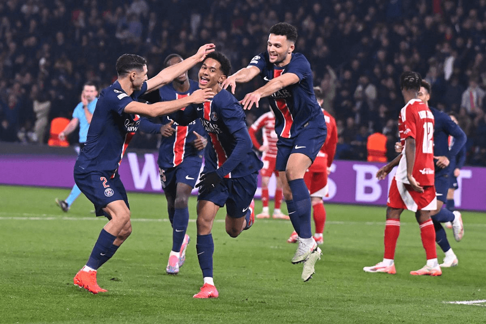 Paris Saint-Germain against Brest. Source: Official Website