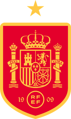 Hold Spanien U16. Opstilling Football