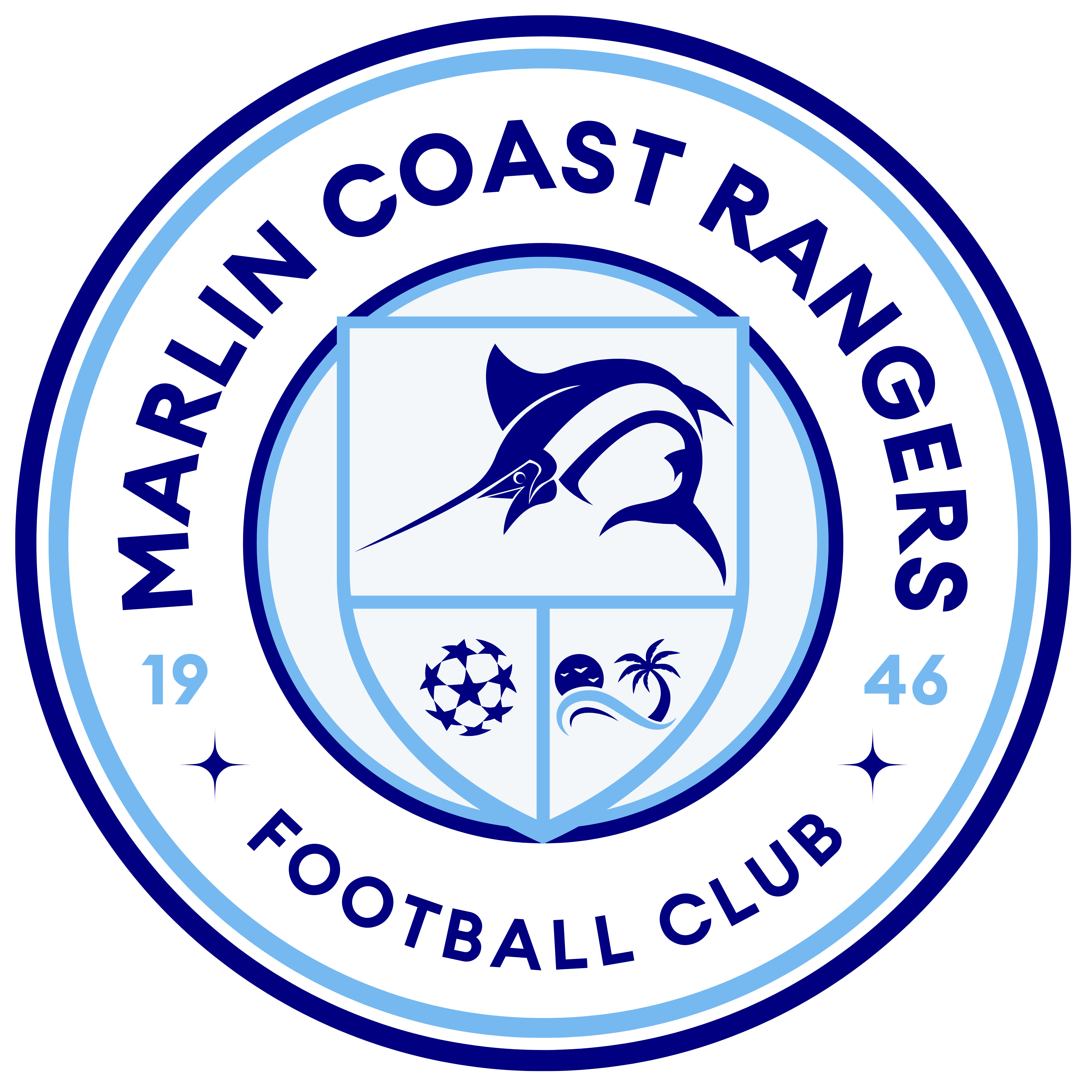 Hold Marlin Coast Rangers. Opstilling Football